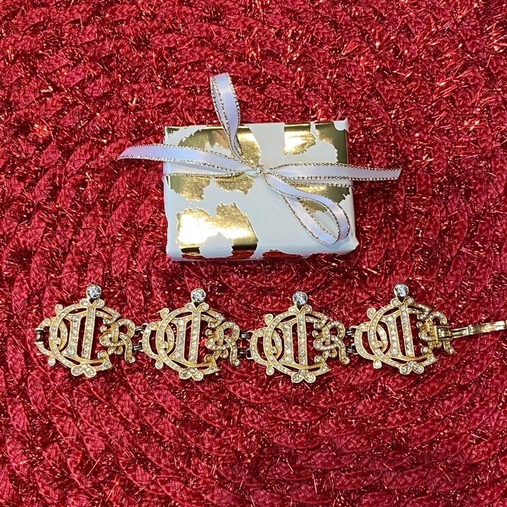 Christian Dior monogrammed rhinestone bracelet